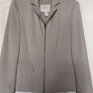 Votre Nom Grey Zip Jacket Size 6